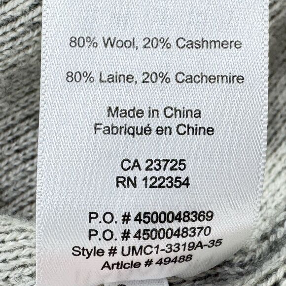 Aritzia Babaton Cashmere Wool Cardigan Sweater Wmns Sz S Gray Pockets Open Front - Picture 13 of 15